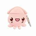 Cute Pink Squid | Airpod Case | Silicone Case for Apple AirPods 1, 2, Pro